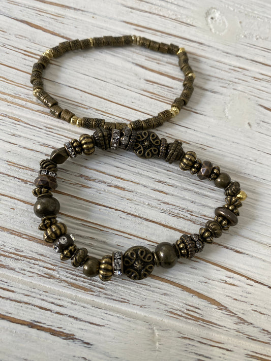 Black & Bronze Bracelet