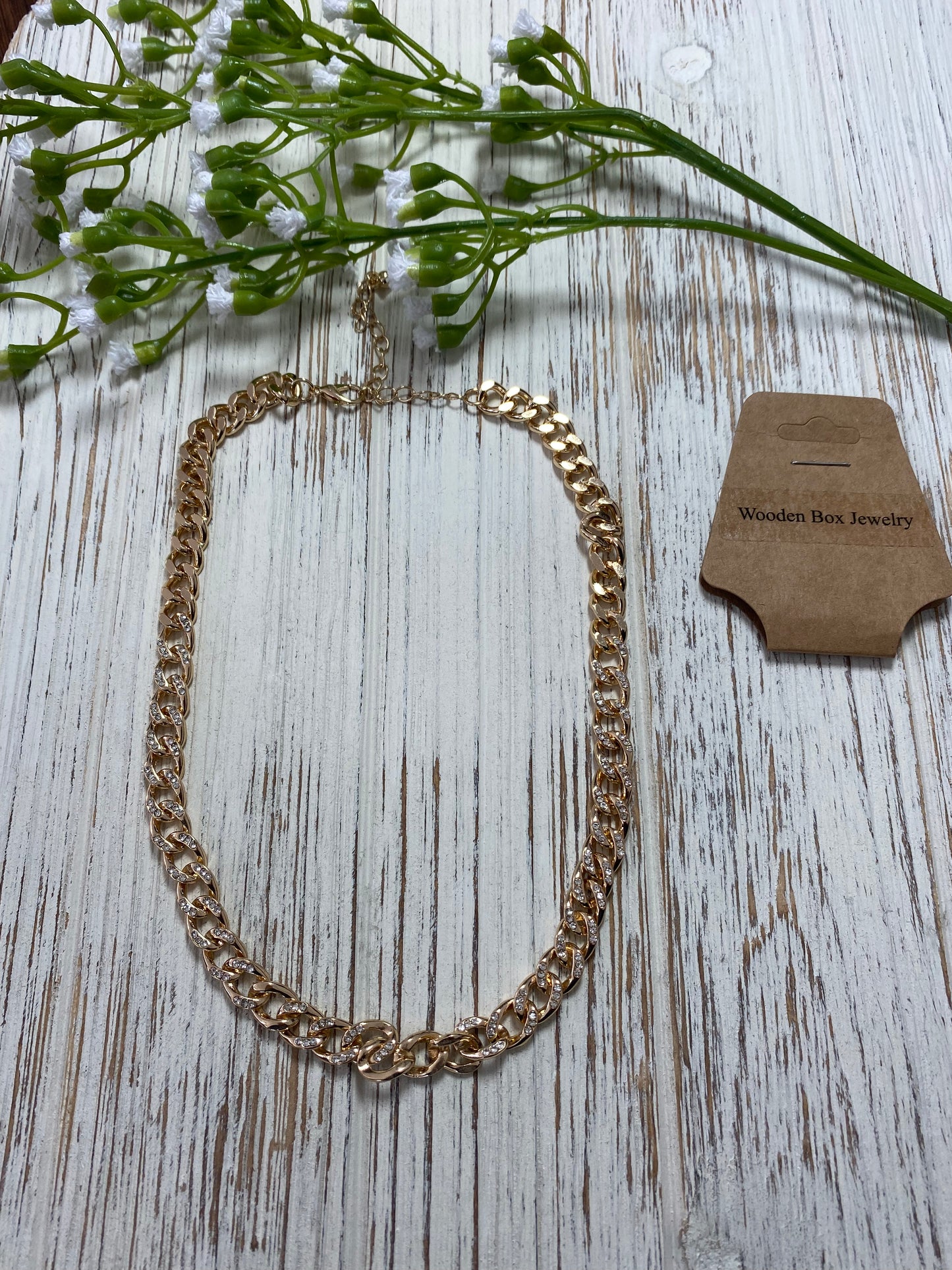 Braided gold necklace